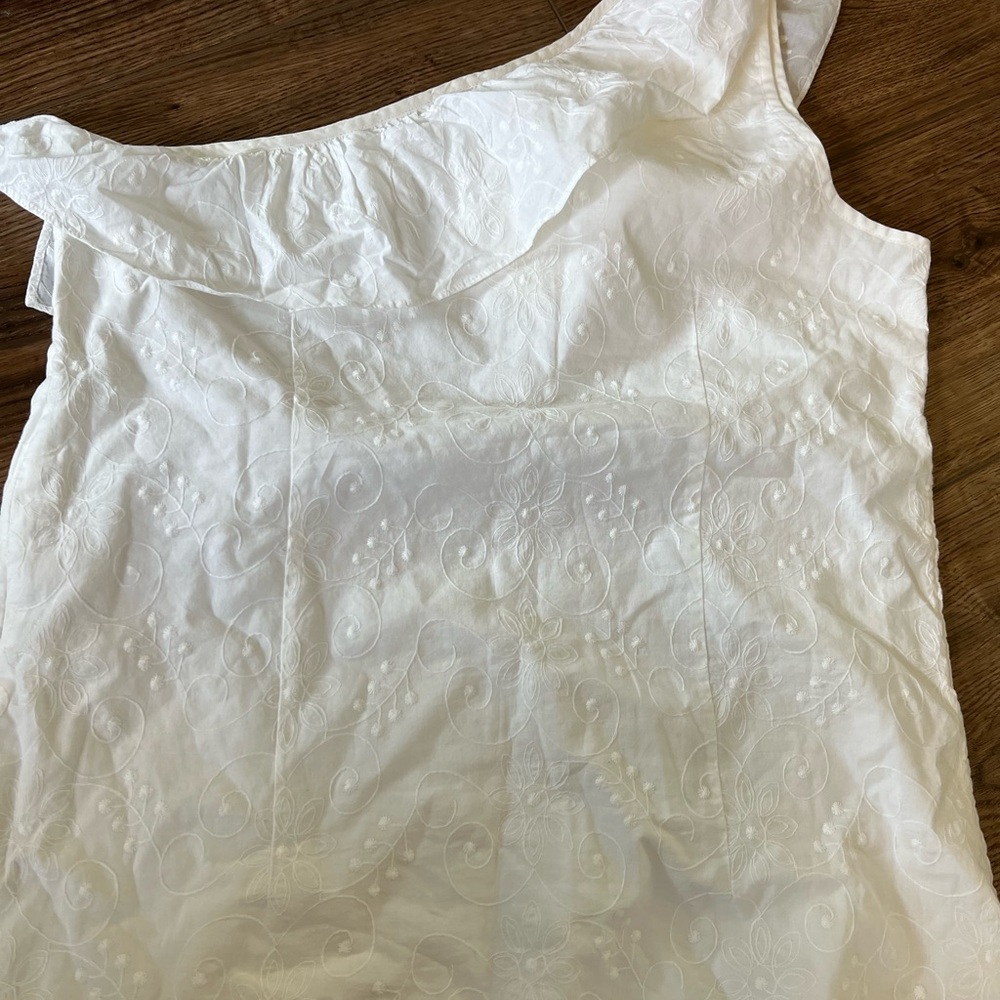 Banana Republic Cotton one shoulder top